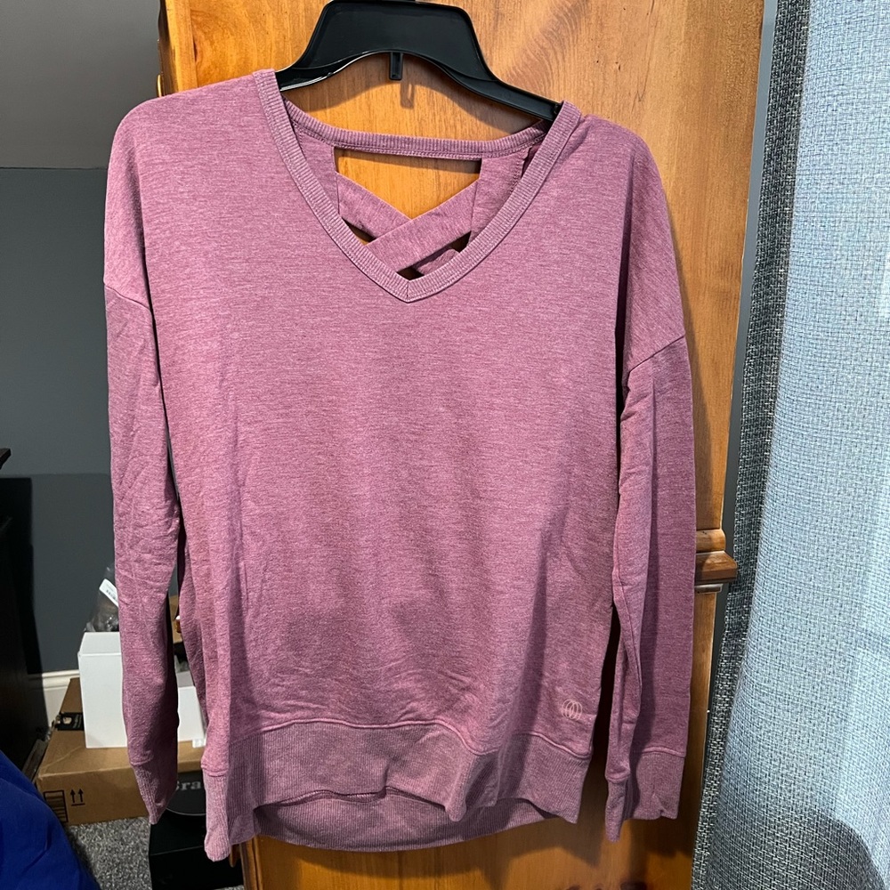Balance Collection Criss Cross Back Sweater Size M